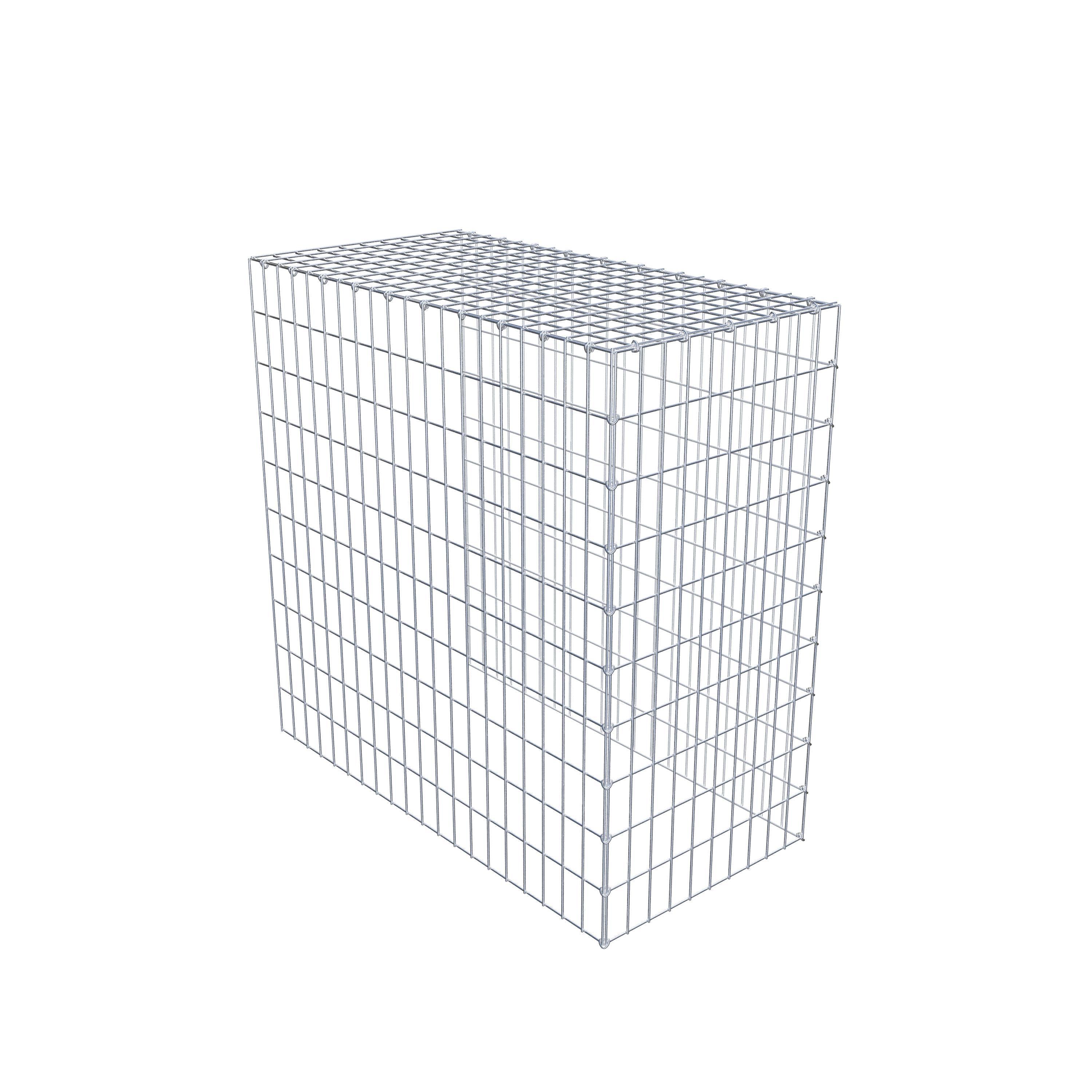 Gabion monté type 4 100 cm x 100 cm x 50 cm (L x H x P), maillage 5 cm x 10 cm, anneau en C