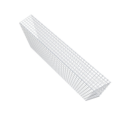 Mounted gabion type 4 200 cm x 100 cm x 30 cm (L x H x D), mesh size 5 cm x 10 cm, C-ring