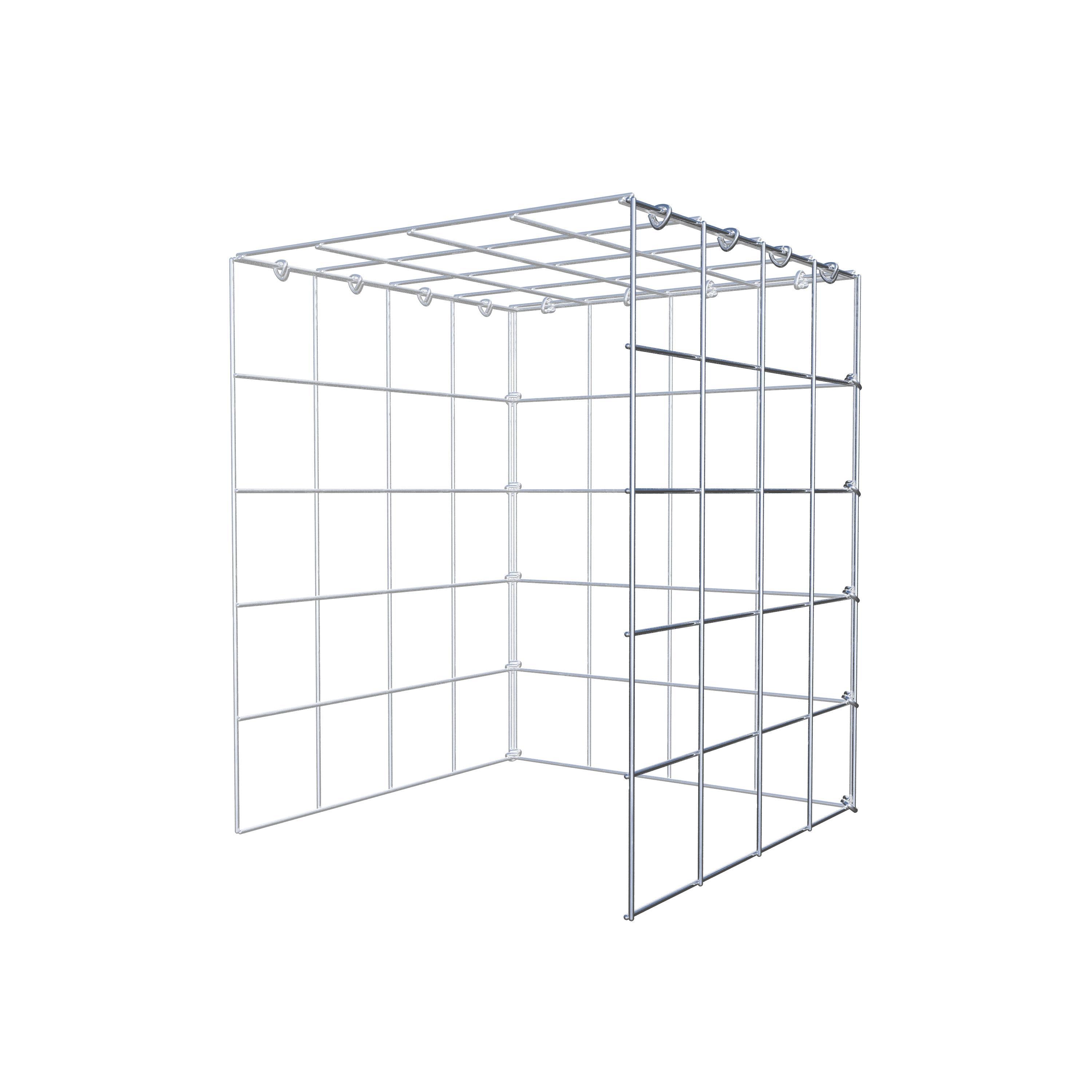 Gabion monté type 4 50 cm x 40 cm x 40 cm (L x H x P), maillage 10 cm x 10 cm, anneau en C