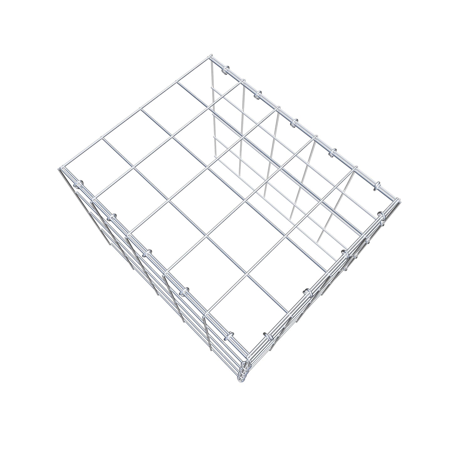Gavión adicional tipo 4 50 cm x 40 cm x 40 cm (L x A x P), malla 10 cm x 10 cm, anillo en C