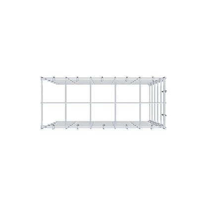 Extra gabion typ 4 50 cm x 50 cm x 20 cm (L x H x D), maskstorlek 10 cm x 10 cm, C-ring