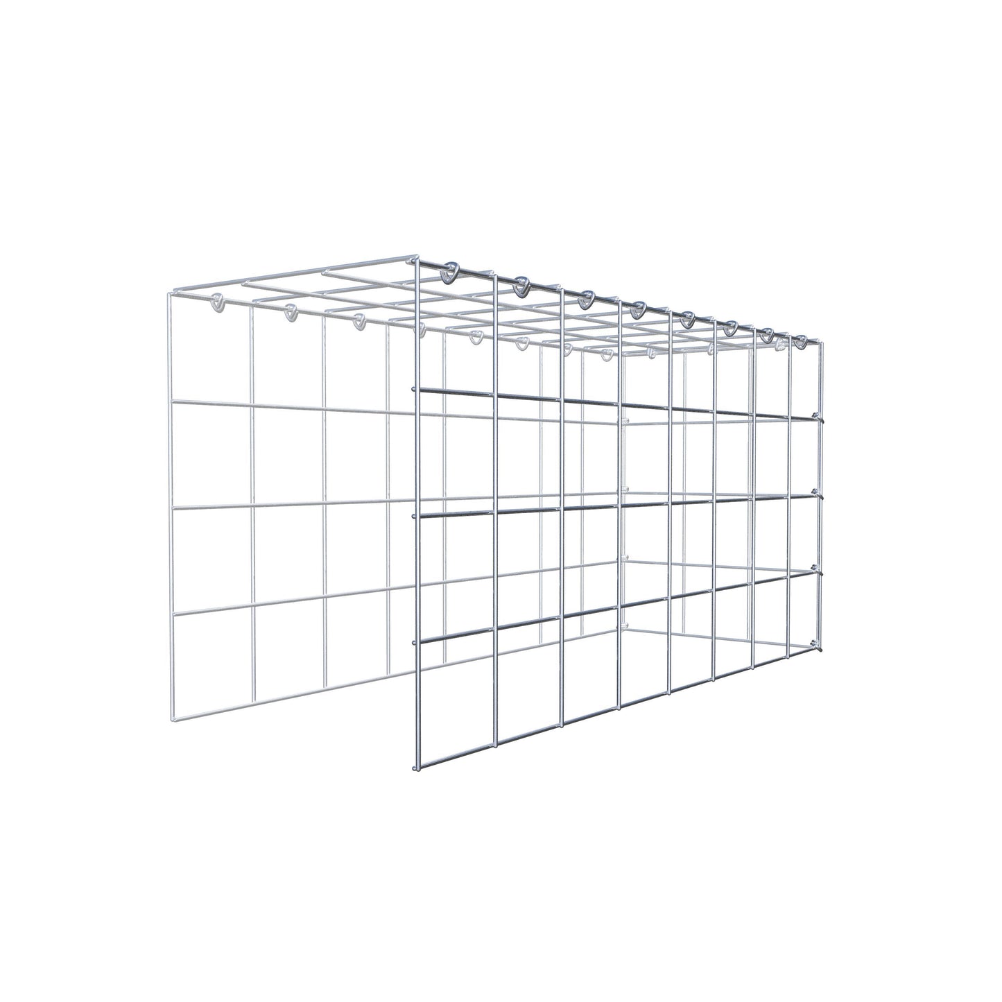 Fourche rapportée type 4 80 cm x 40 cm x 30 cm (L x H x P), mailles 10 cm x 10 cm, anneau C