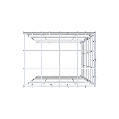 Fourche rapportée type 4 80 cm x 40 cm x 30 cm (L x H x P), mailles 10 cm x 10 cm, anneau C