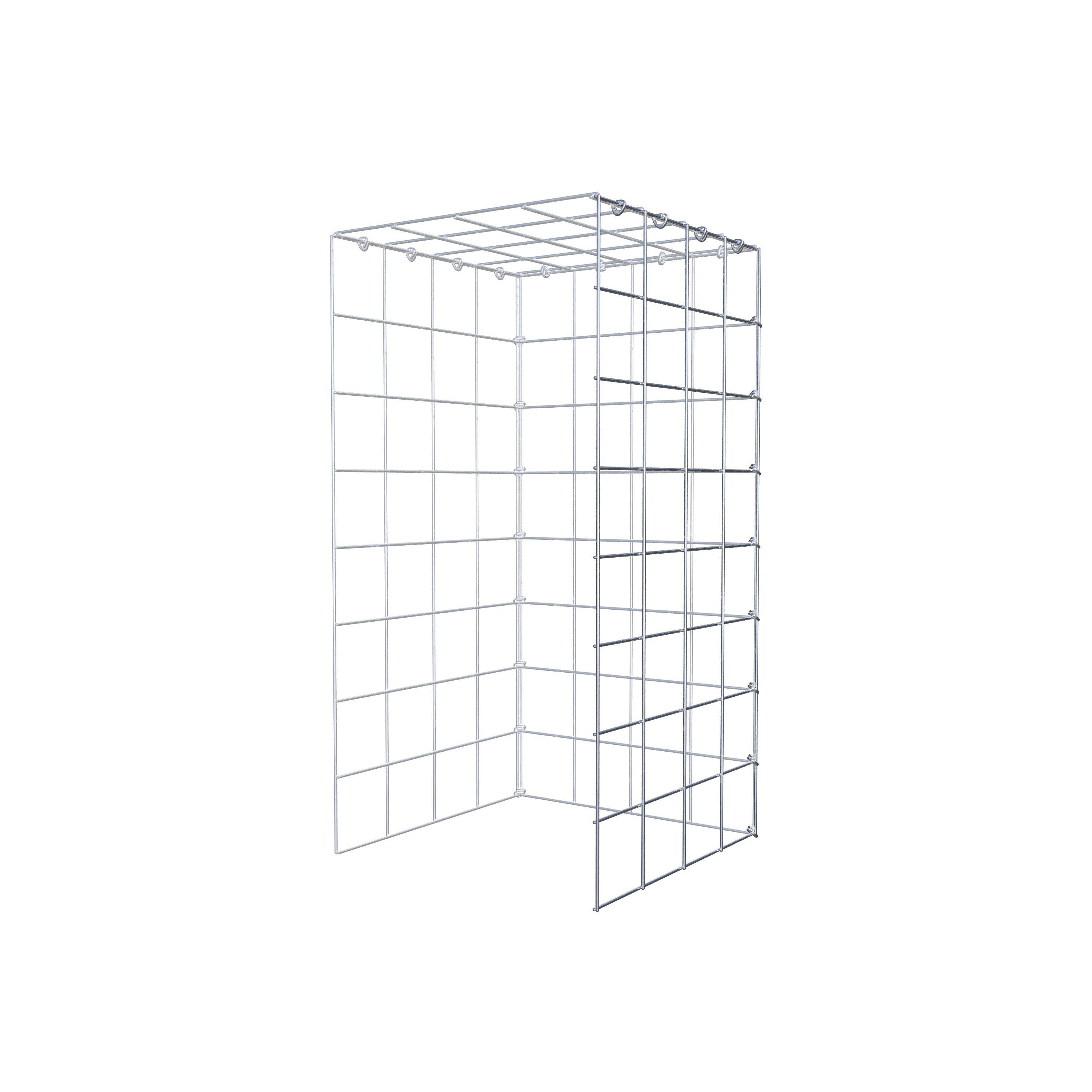 Fourche rapportée type 4 80 cm x 40 cm x 40 cm (L x H x P), mailles 10 cm x 10 cm, anneau C
