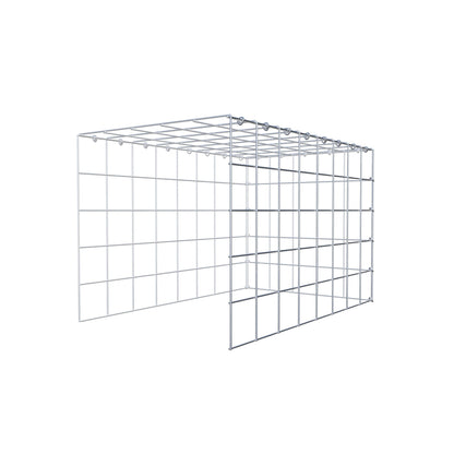 Fourche rapportée type 4 80 cm x 50 cm x 50 cm (L x H x P), mailles 10 cm x 10 cm, anneau C