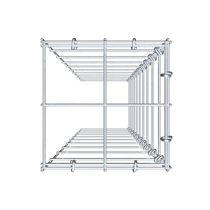 Gabião Tipo 4 100 cm x 20 cm x 20 cm (C x A x P), malhagem 10 cm x 10 cm, anel C