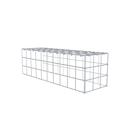 Gabbione aggiuntivo tipo 4 100 cm x 30 cm x 30 cm (L x H x P), maglia 10 cm x 10 cm, anello a C