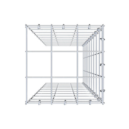 Gabbione aggiuntivo tipo 4 100 cm x 30 cm x 30 cm (L x H x P), maglia 10 cm x 10 cm, anello a C