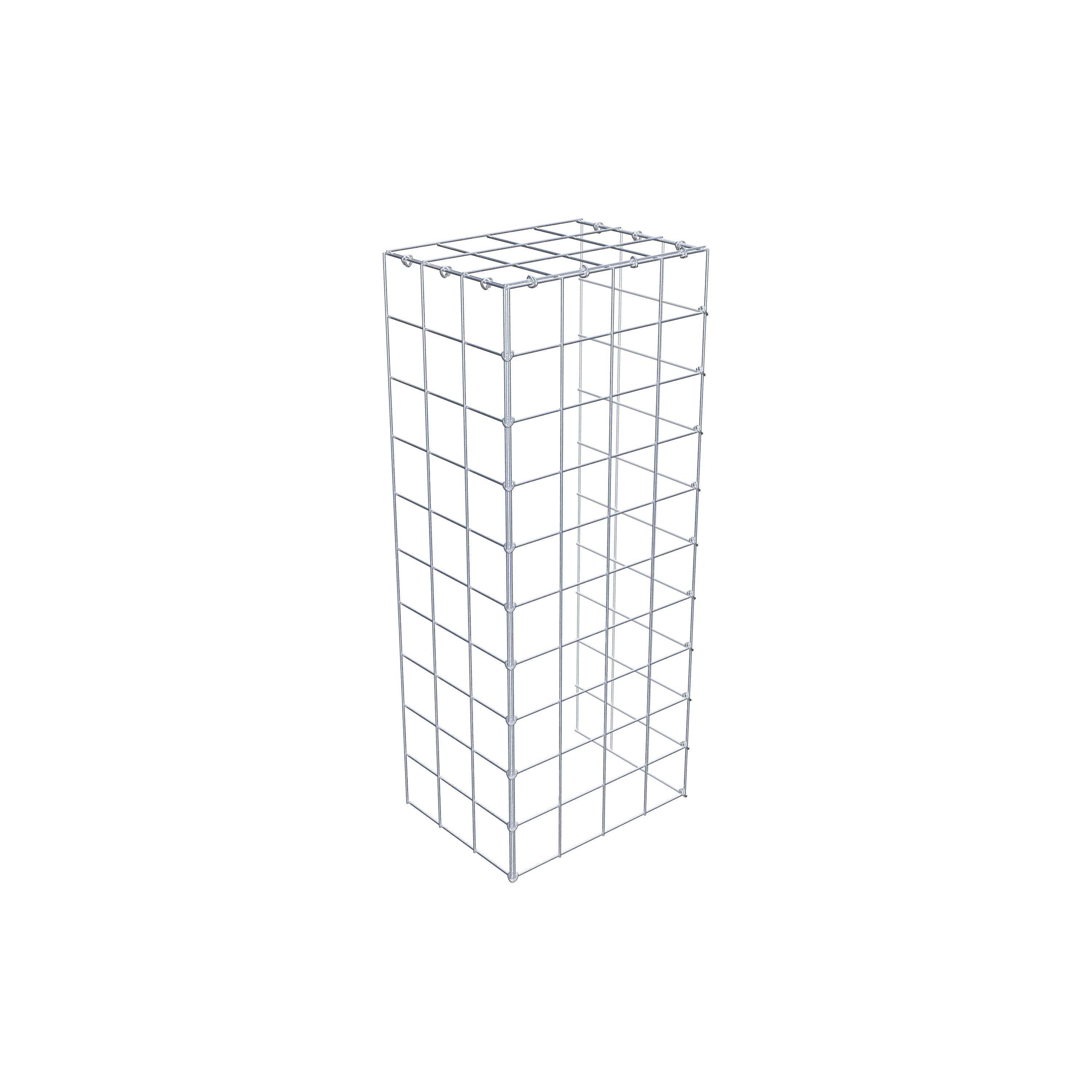 Gabion monté type 4 100 cm x 30 cm x 40 cm (L x H x P), maillage 10 cm x 10 cm, anneau en C