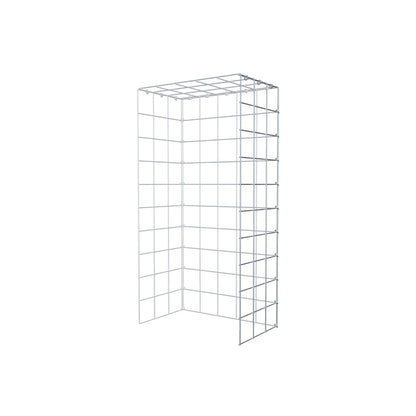 Mounted gabion type 4 100 cm x 30 cm x 50 cm (L x H x D), mesh size 10 cm x 10 cm, C-ring