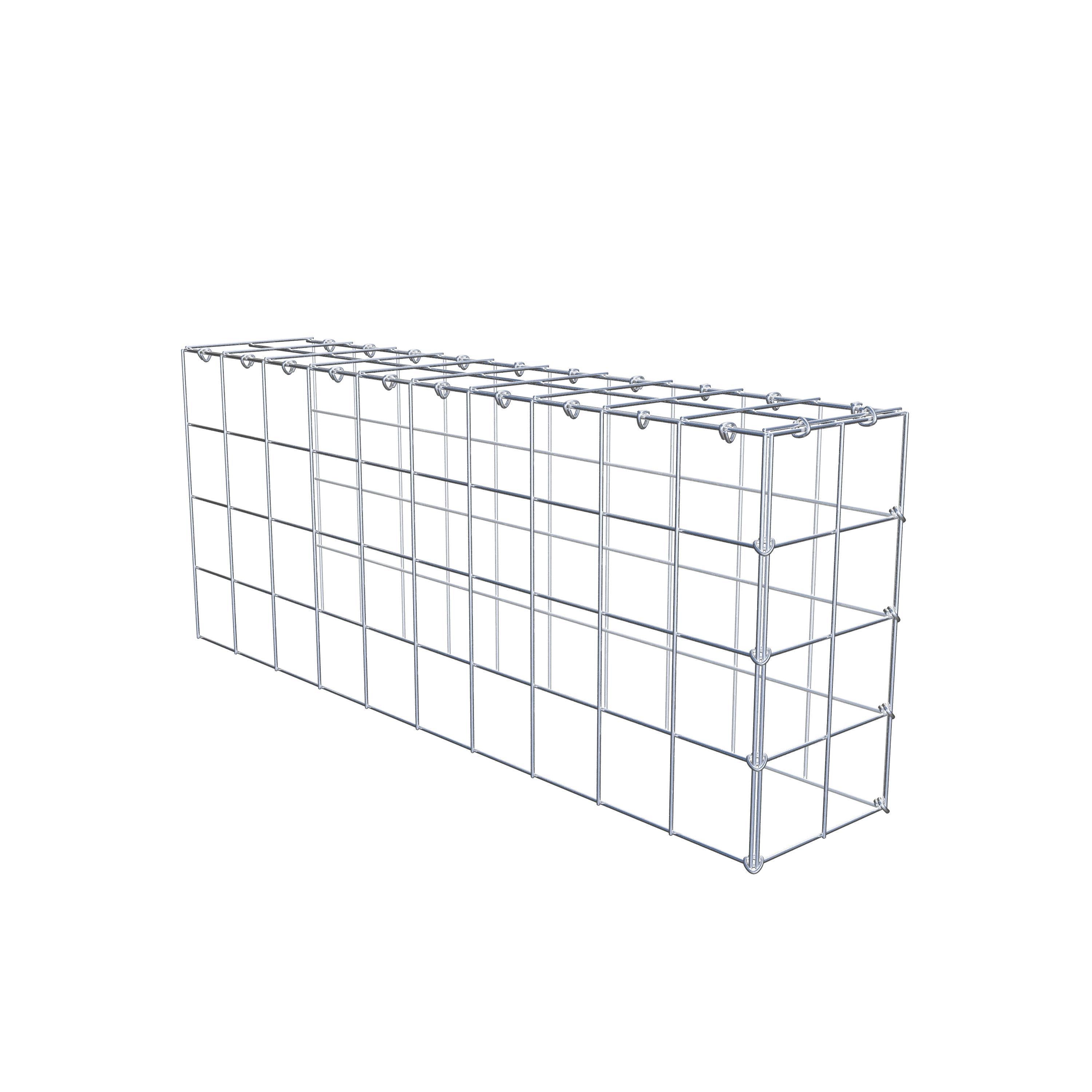 Fourche rapportée type 4 100 cm x 40 cm x 20 cm (L x H x P), mailles 10 cm x 10 cm, anneau C