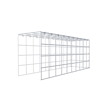 Monteret gabion type 4 100 cm x 40 cm x 30 cm (L x H x D), maskestørrelse 10 cm x 10 cm, C-ring