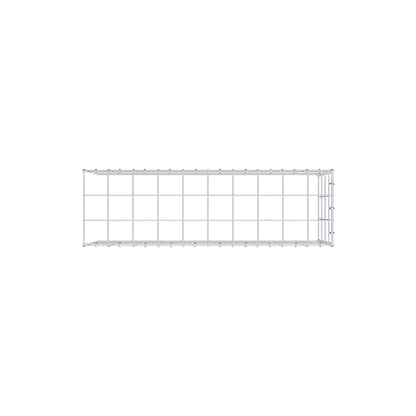 Monteret gabion type 4 100 cm x 40 cm x 30 cm (L x H x D), maskestørrelse 10 cm x 10 cm, C-ring