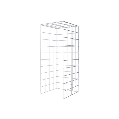 Mounted gabion type 4 100 cm x 40 cm x 40 cm (L x H x D), mesh size 10 cm x 10 cm, C-ring