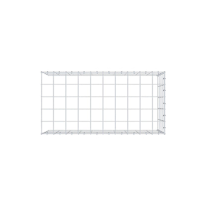Monteret gabion type 4 100 cm x 40 cm x 50 cm (L x H x D), maskestørrelse 10 cm x 10 cm, C-ring