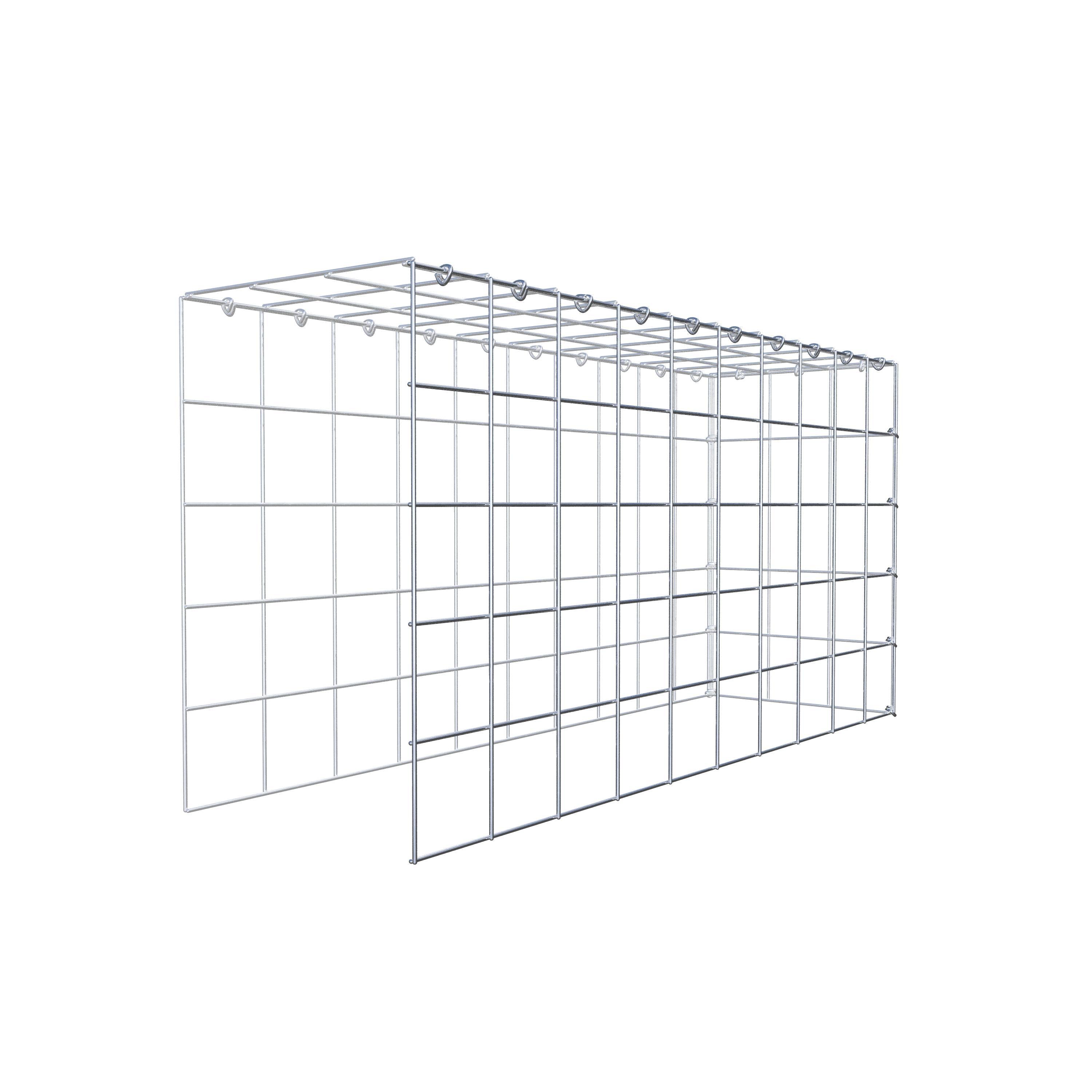 Fourche rapportée type 4 100 cm x 50 cm x 30 cm (L x H x P), mailles 10 cm x 10 cm, anneau C