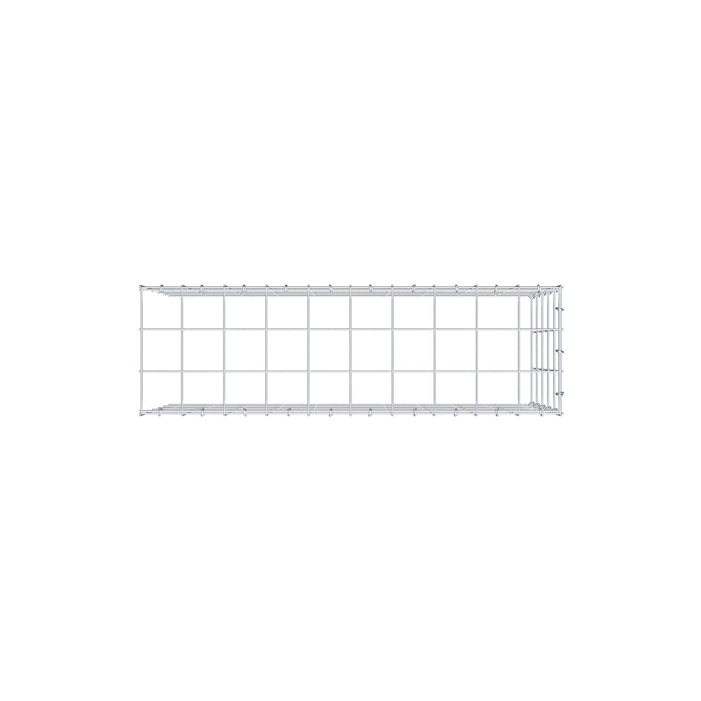 Anbaugabione Typ 4 100 cm x 50 cm x 30 cm (L x H x T), Maschenweite 10 cm x 10 cm, C-Ring