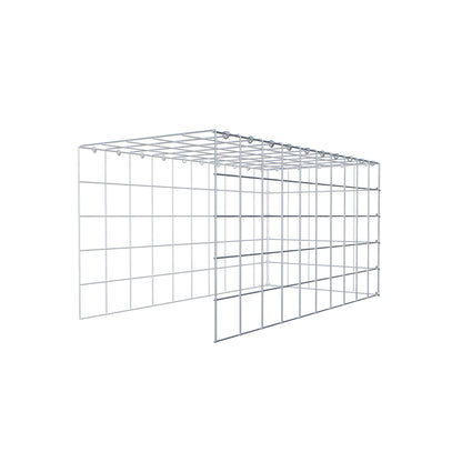 Add-on schanskorf type 4 100 cm x 50 cm x 50 cm (L x H x D), maaswijdte 10 cm x 10 cm, C-ring
