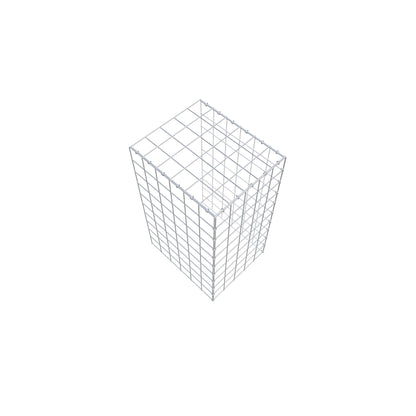 Monteret gabion type 4 100 cm x 60 cm x 50 cm (L x H x D), maskestørrelse 10 cm x 10 cm, C-ring
