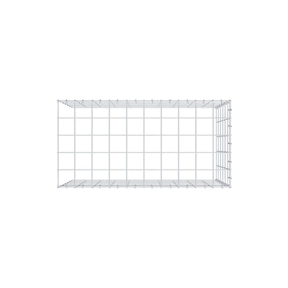Monteret gabion type 4 100 cm x 60 cm x 50 cm (L x H x D), maskestørrelse 10 cm x 10 cm, C-ring