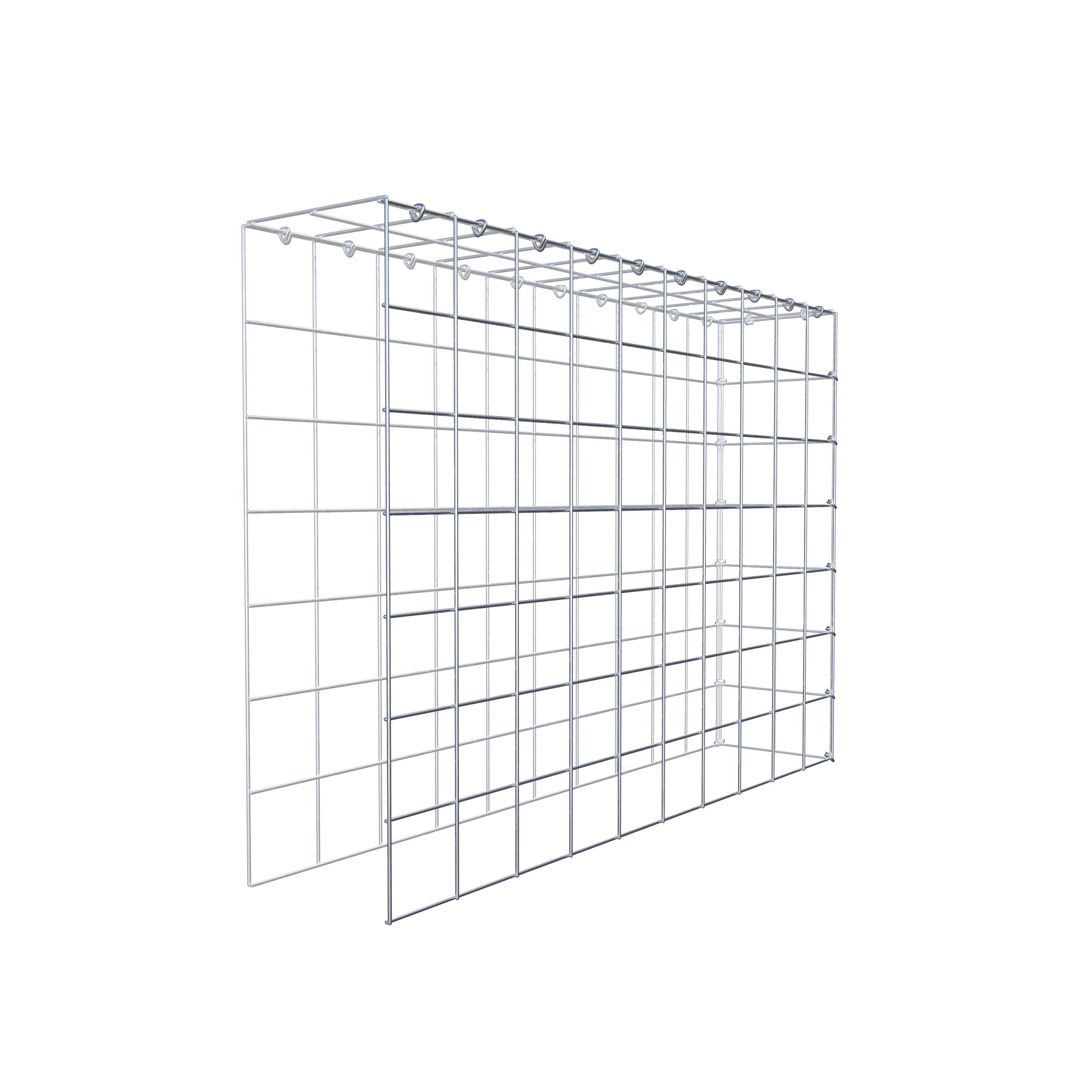 Gabion monté type 4 100 cm x 70 cm x 20 cm (L x H x P), maillage 10 cm x 10 cm, anneau en C