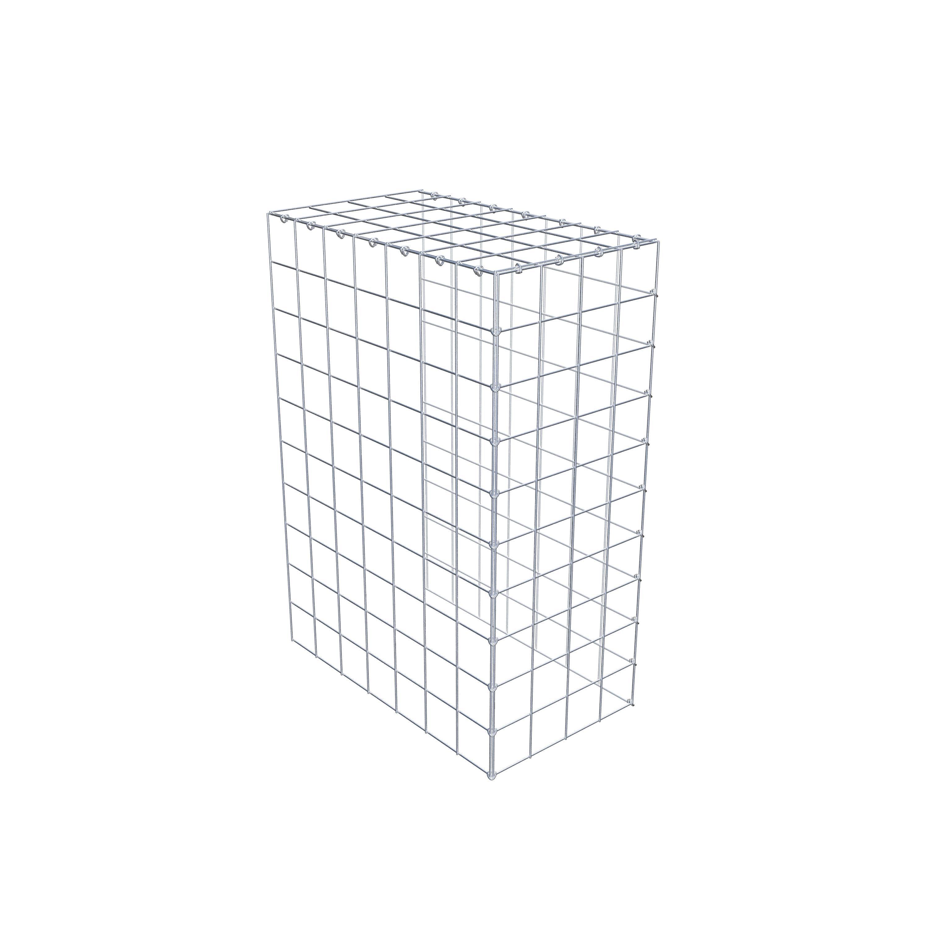 Gabion monté type 4 100 cm x 70 cm x 40 cm (L x H x P), maillage 10 cm x 10 cm, anneau en C