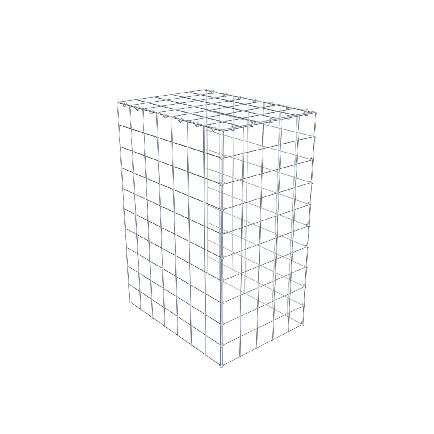 Opzetpaal type 4 100 cm x 70 cm x 50 cm (L x H x D), maaswijdte 10 cm x 10 cm, C-ring