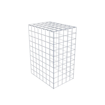 Opzetpaal type 4 100 cm x 70 cm x 50 cm (L x H x D), maaswijdte 10 cm x 10 cm, C-ring