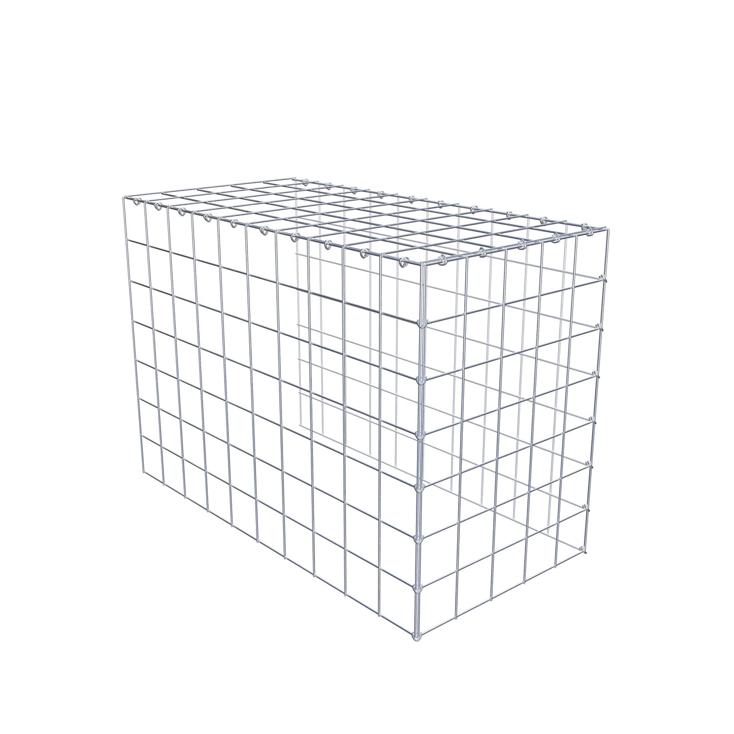 Opzetpaal type 4 100 cm x 70 cm x 50 cm (L x H x D), maaswijdte 10 cm x 10 cm, C-ring