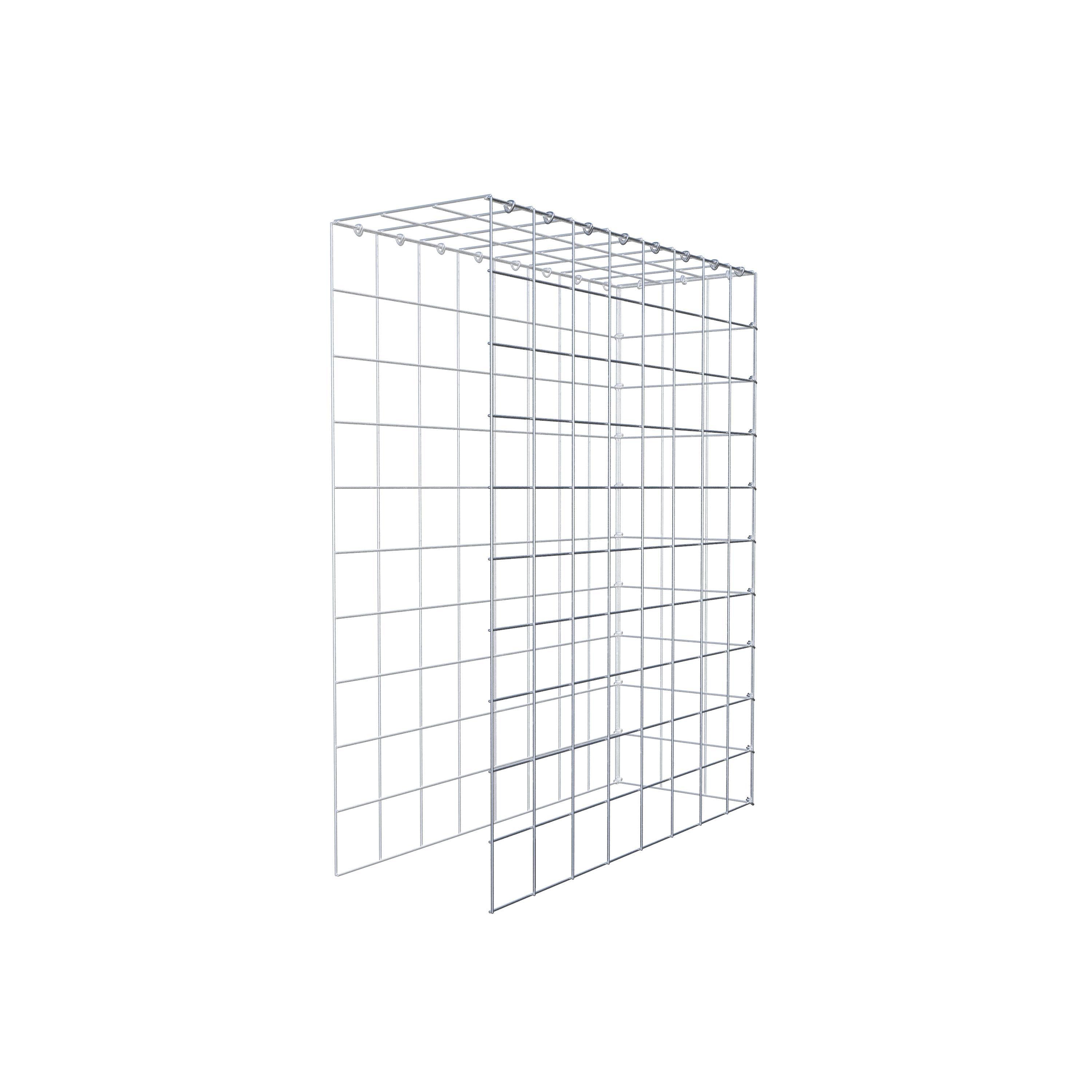 Gabion monté type 4 100 cm x 80 cm x 30 cm (L x H x P), maillage 10 cm x 10 cm, anneau en C