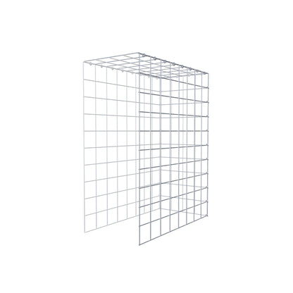 Mounted gabion type 4 100 cm x 80 cm x 40 cm (L x H x D), mesh size 10 cm x 10 cm, C-ring