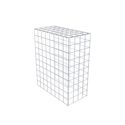 Mounted gabion type 4 100 cm x 80 cm x 40 cm (L x H x D), mesh size 10 cm x 10 cm, C-ring