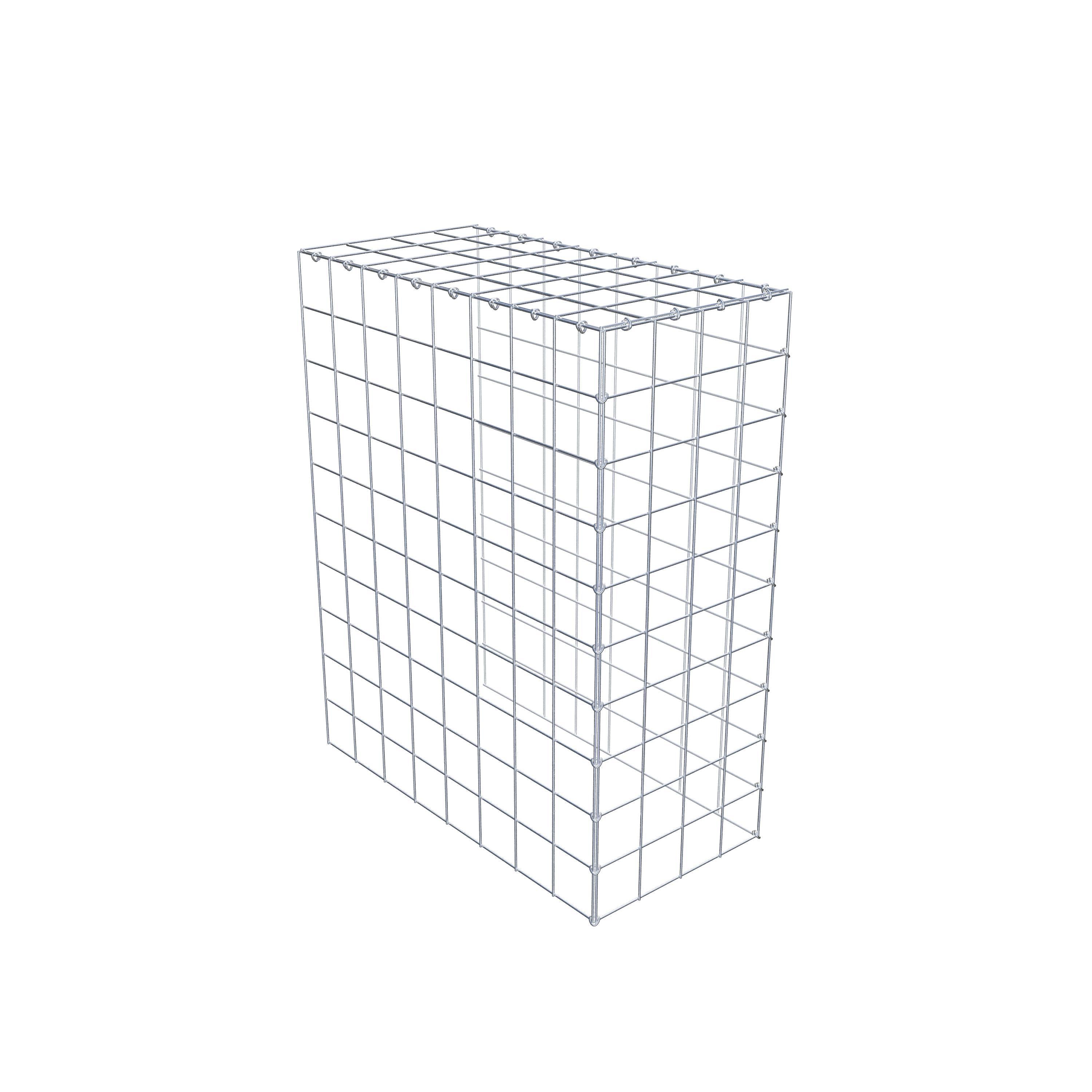 Gabion monté type 4 100 cm x 80 cm x 40 cm (L x H x P), maillage 10 cm x 10 cm, anneau en C