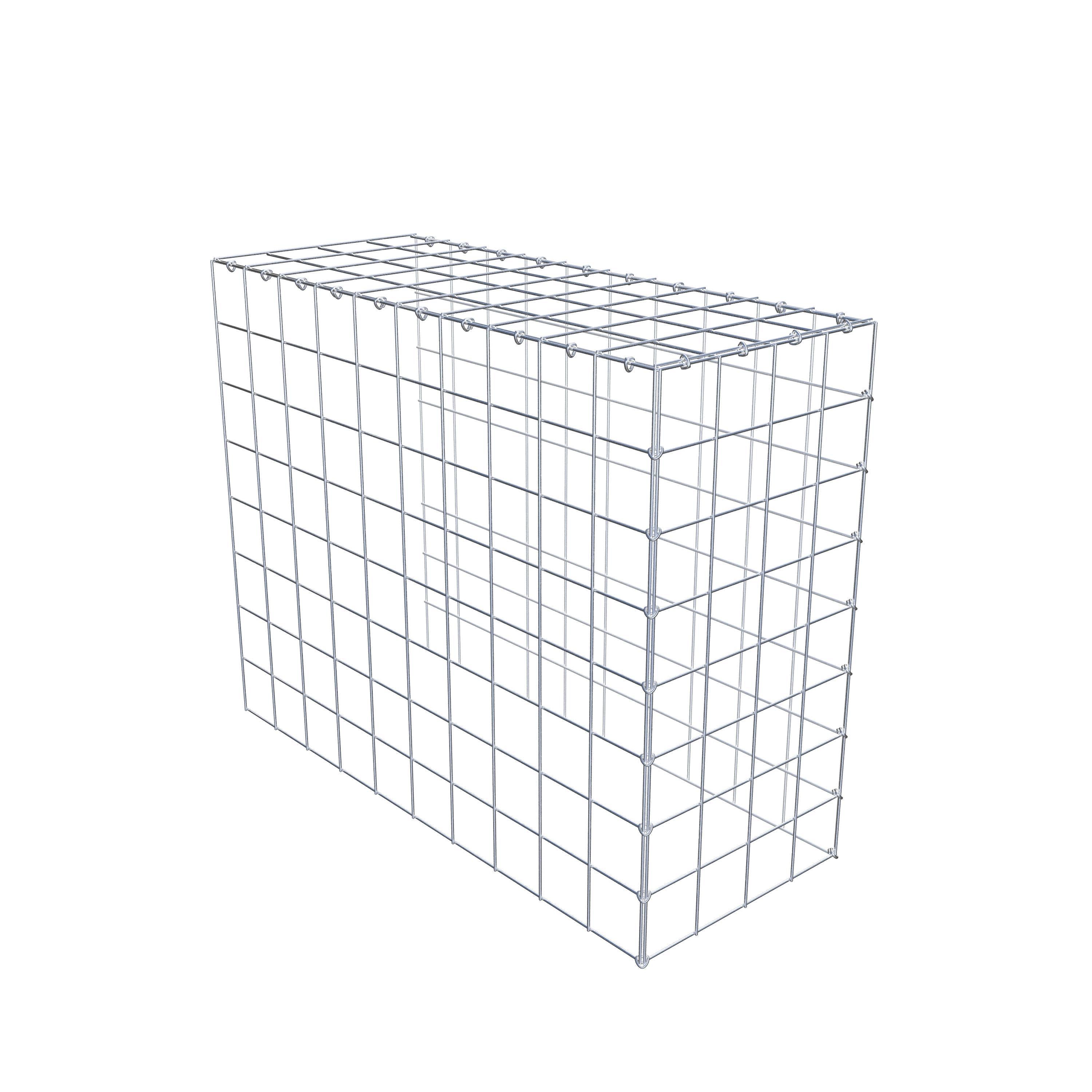 Gabion monté type 4 100 cm x 80 cm x 40 cm (L x H x P), maillage 10 cm x 10 cm, anneau en C