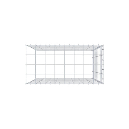 Mounted gabion type 4 100 cm x 80 cm x 40 cm (L x H x D), mesh size 10 cm x 10 cm, C-ring