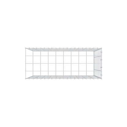 Mounted gabion type 4 100 cm x 80 cm x 40 cm (L x H x D), mesh size 10 cm x 10 cm, C-ring