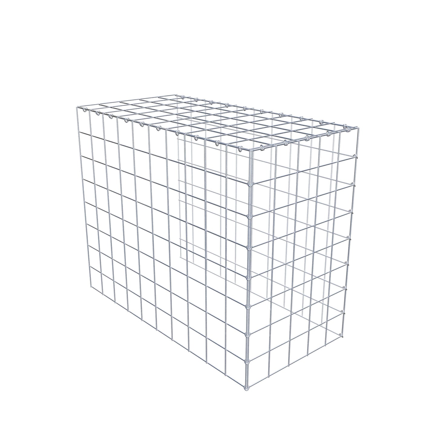 Gavión complementario de tipo 4 100 cm x 80 cm x 50 cm (L x A x P), malla 10 cm x 10 cm, anillo en C