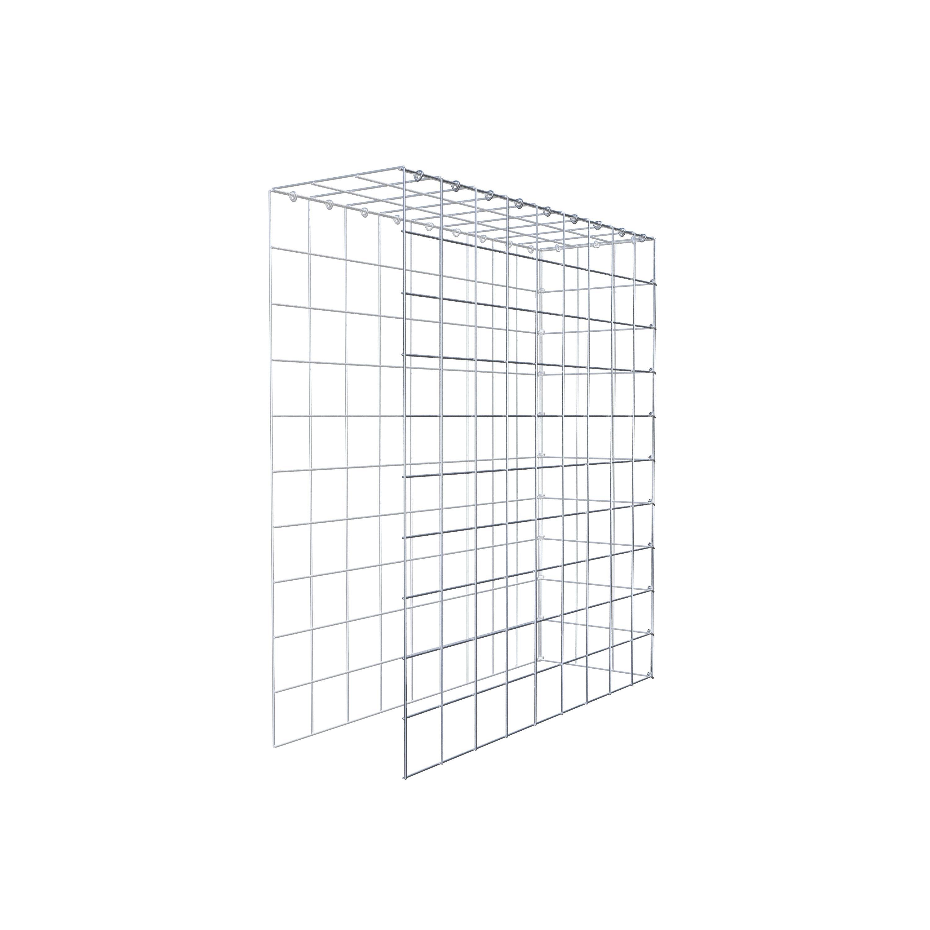 Gabion monté type 4 100 cm x 90 cm x 30 cm (L x H x P), maillage 10 cm x 10 cm, anneau en C