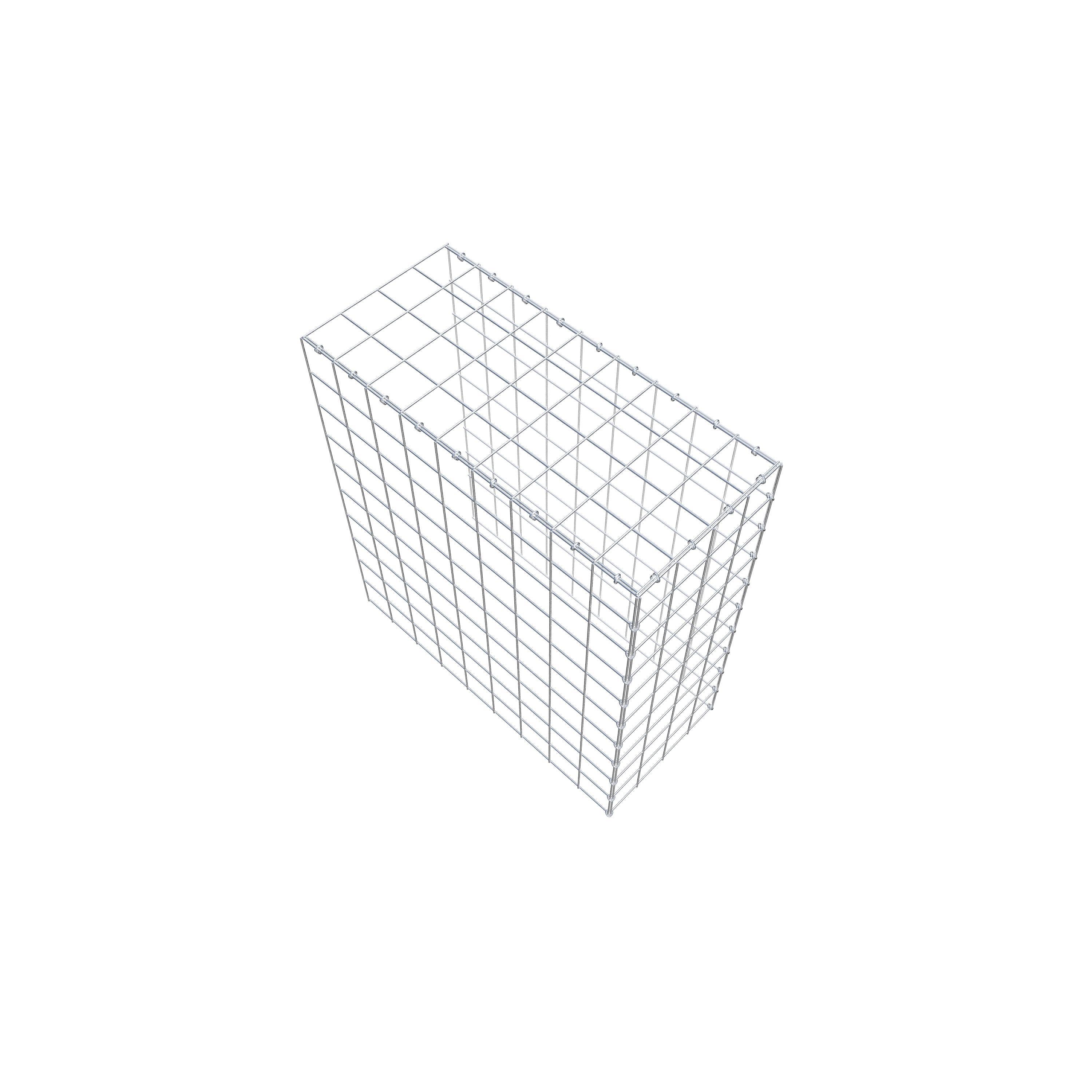 Gabion monté type 4 100 cm x 90 cm x 40 cm (L x H x P), maillage 10 cm x 10 cm, anneau en C