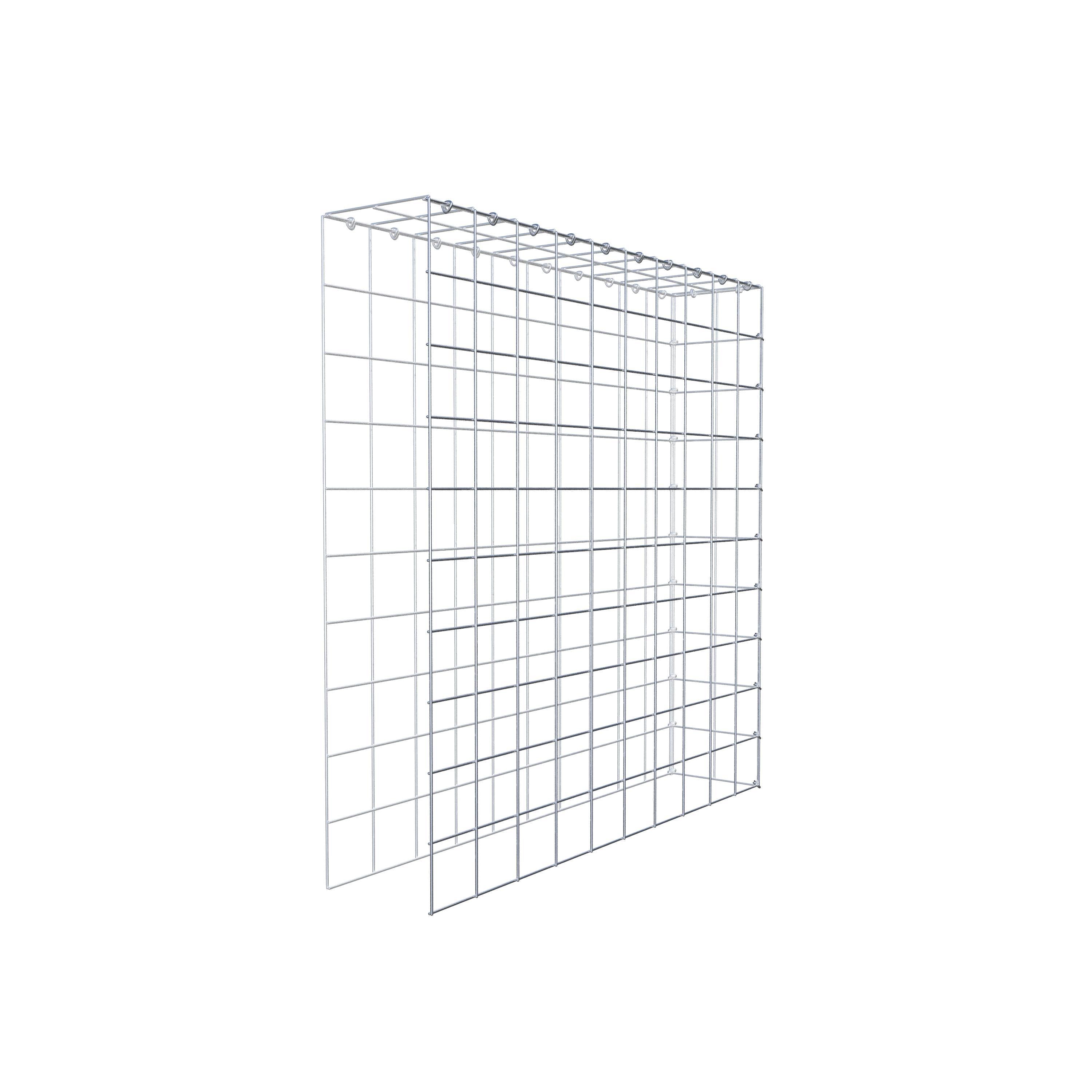 Fourche rapportée type 4 100 cm x 100 cm x 20 cm (L x H x P), mailles 10 cm x 10 cm, anneau C