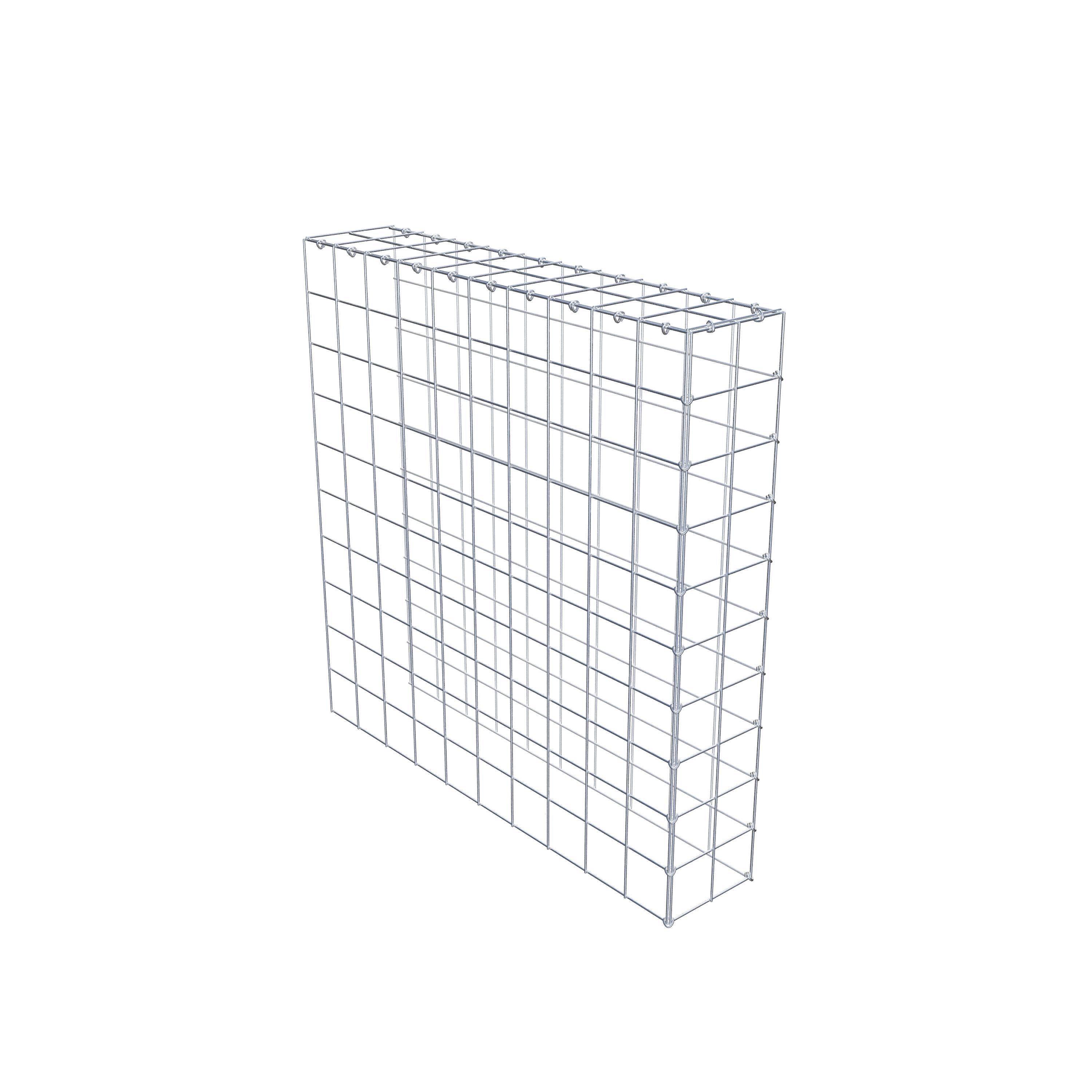 Fourche rapportée type 4 100 cm x 100 cm x 20 cm (L x H x P), mailles 10 cm x 10 cm, anneau C
