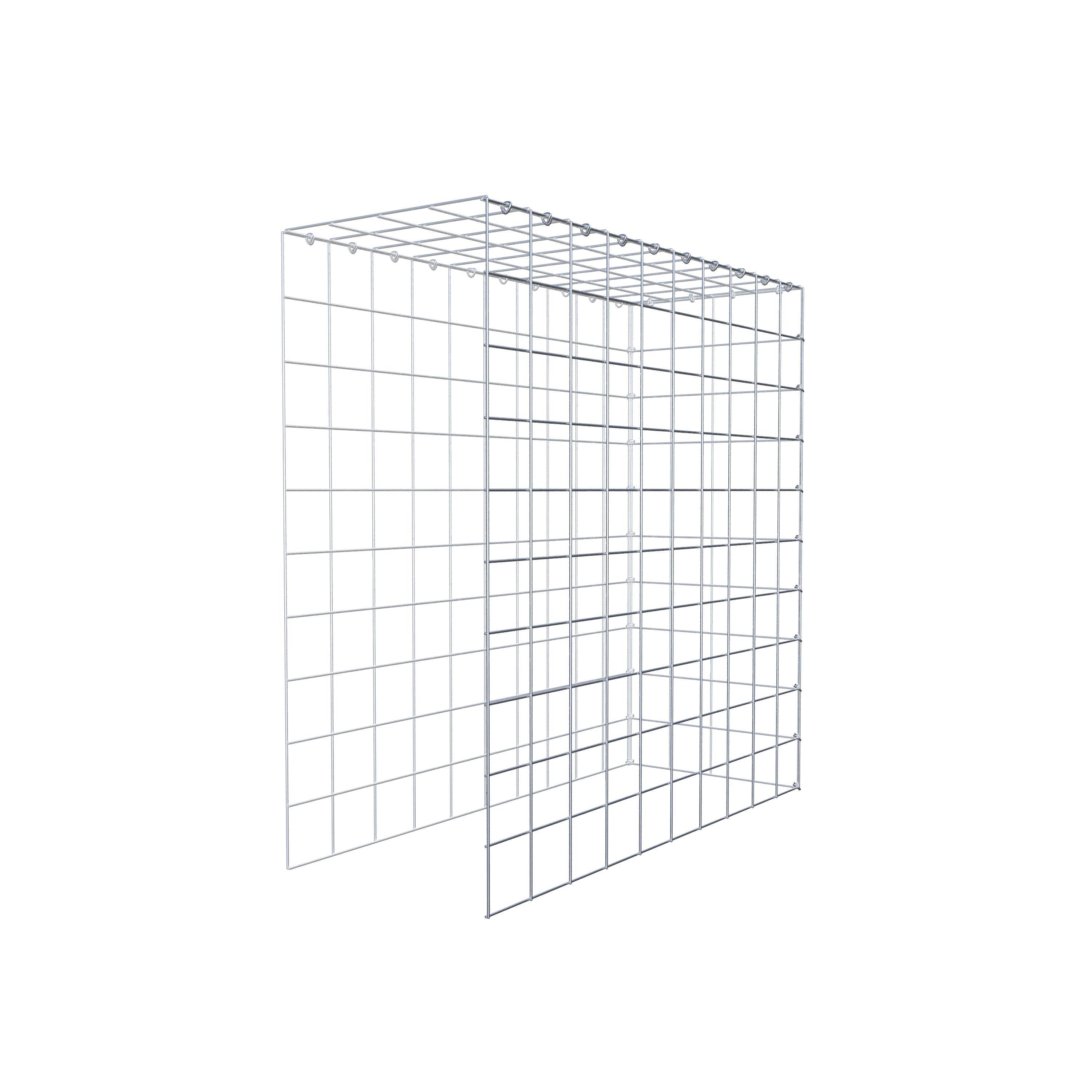 Fourche rapportée type 4 100 cm x 100 cm x 40 cm (L x H x P), mailles 10 cm x 10 cm, anneau C