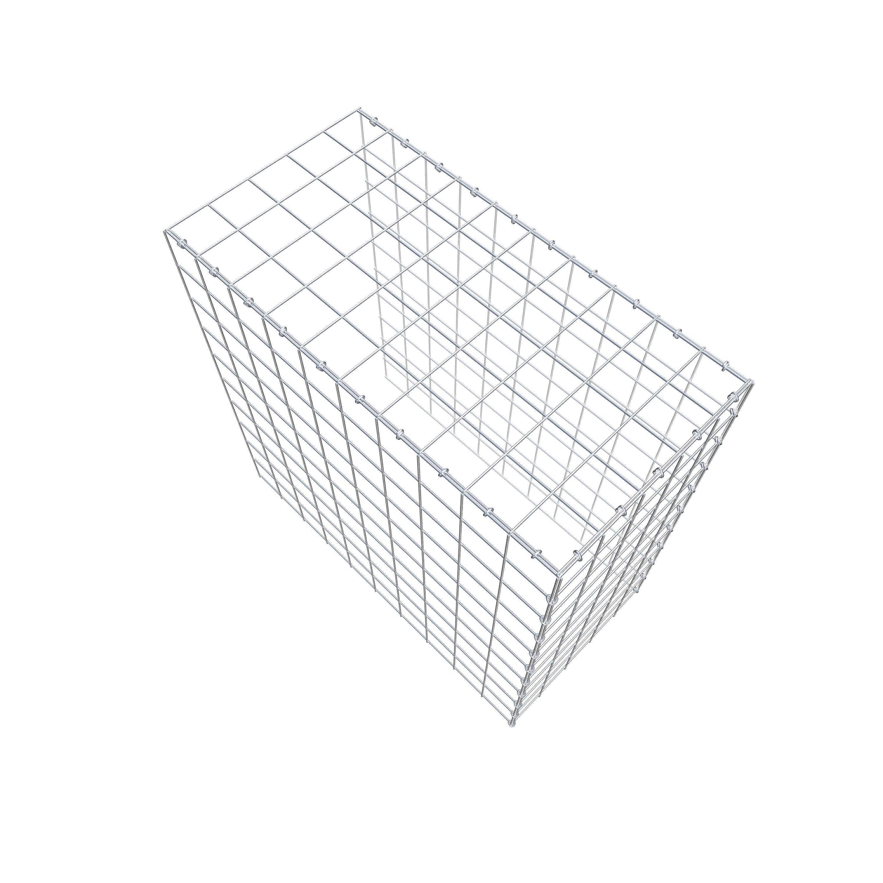 Gabion monté type 4 100 cm x 100 cm x 50 cm (L x H x P), maillage 10 cm x 10 cm, anneau en C