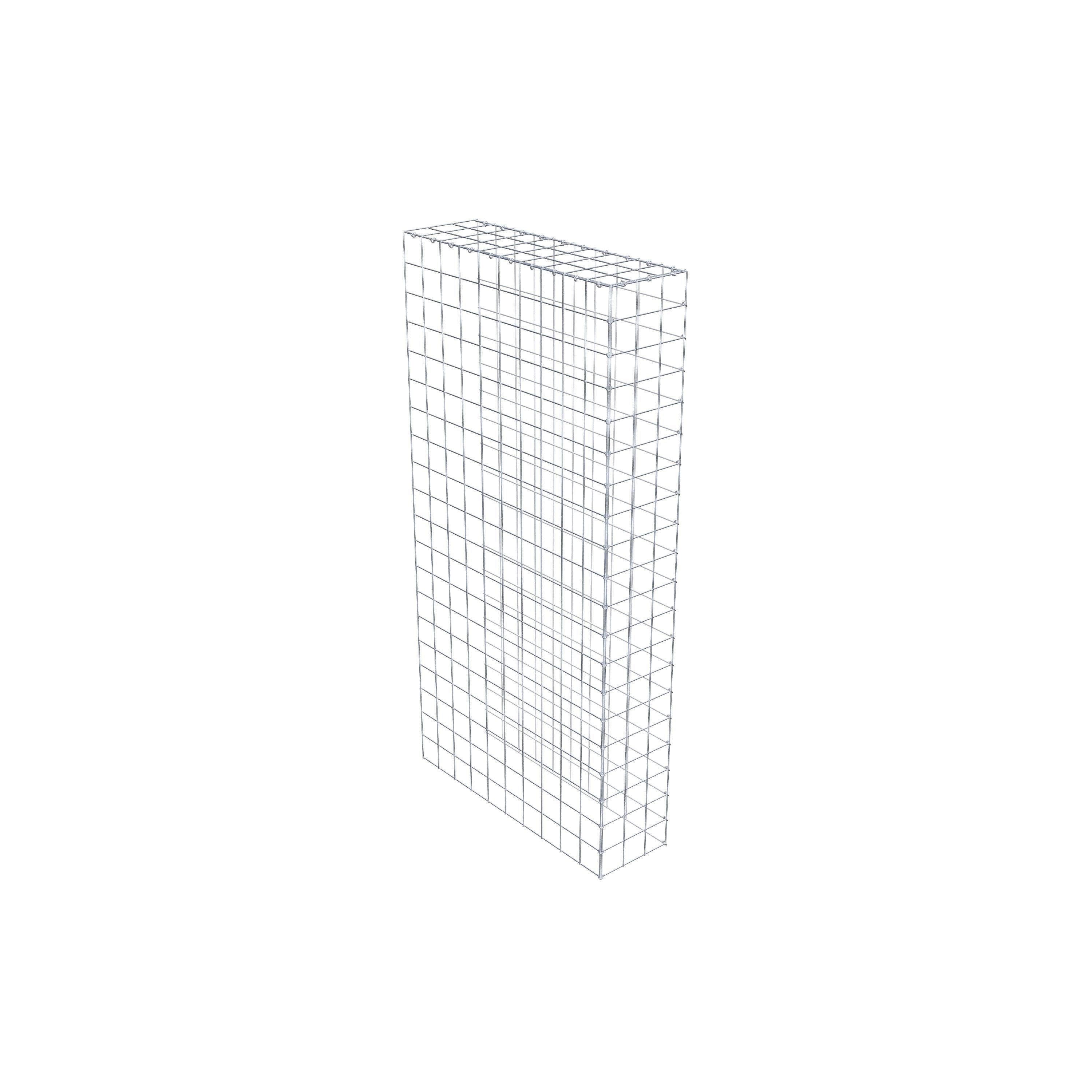 Gabion monté type 4 200 cm x 100 cm x 30 cm (L x H x P), maillage 10 cm x 10 cm, anneau en C