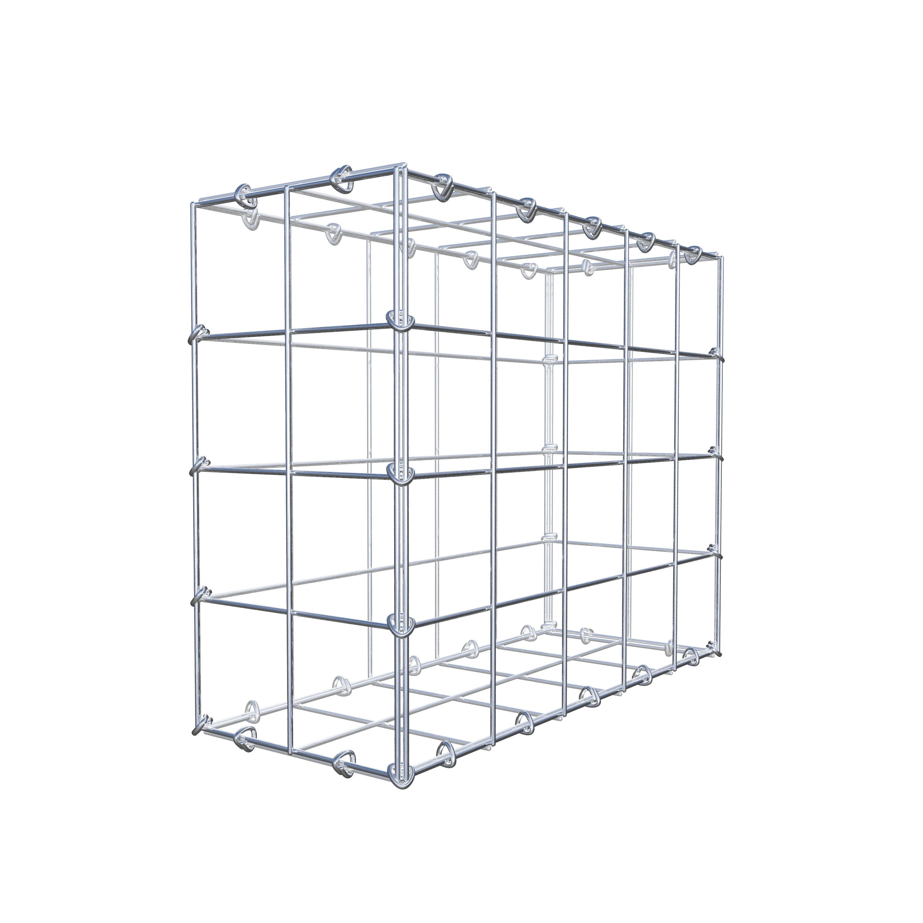 Gabion 50 cm x 40 cm x 20 cm (L x H x P), maille 10 cm x 10 cm, anneau en C