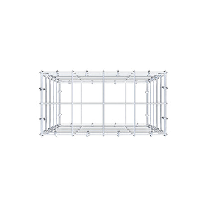 Gabião 50 cm x 40 cm x 20 cm (C x A x P), malhagem 10 cm x 10 cm, anel C