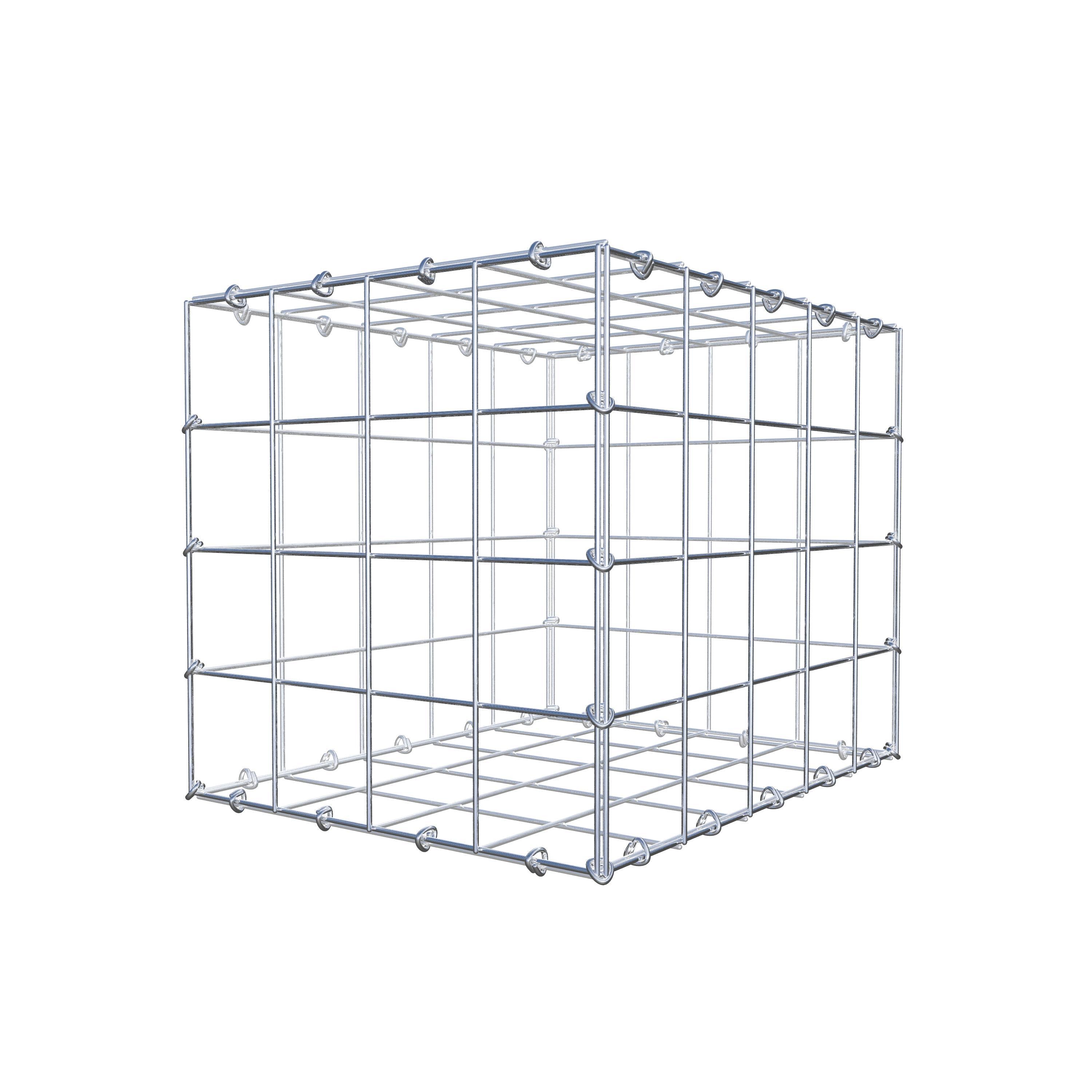 Gabion 50 cm x 40 cm x 40 cm (L x H x P), maille 10 cm x 10 cm, anneau en C