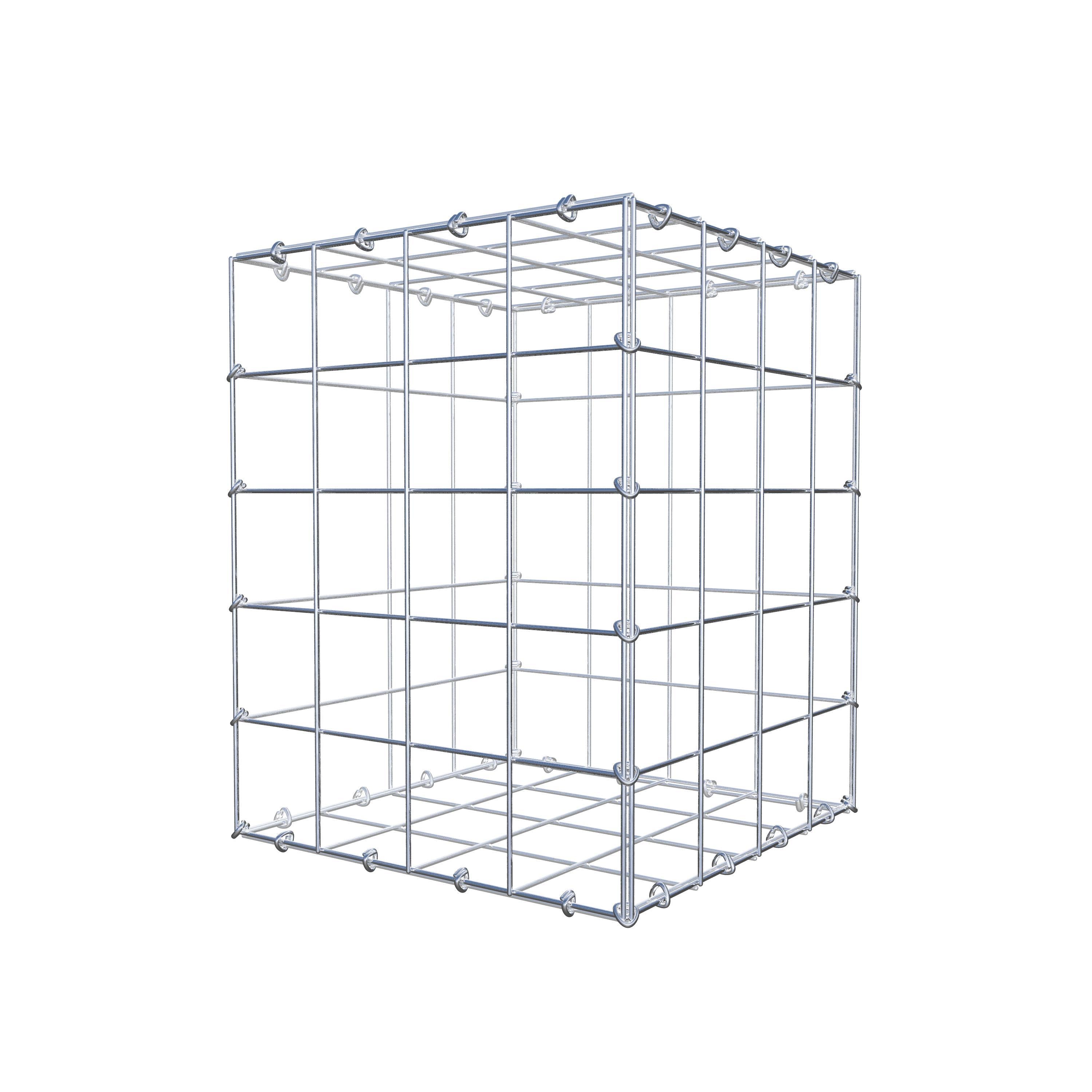 Gabion 50 cm x 40 cm x 40 cm (L x H x P), maille 10 cm x 10 cm, anneau en C