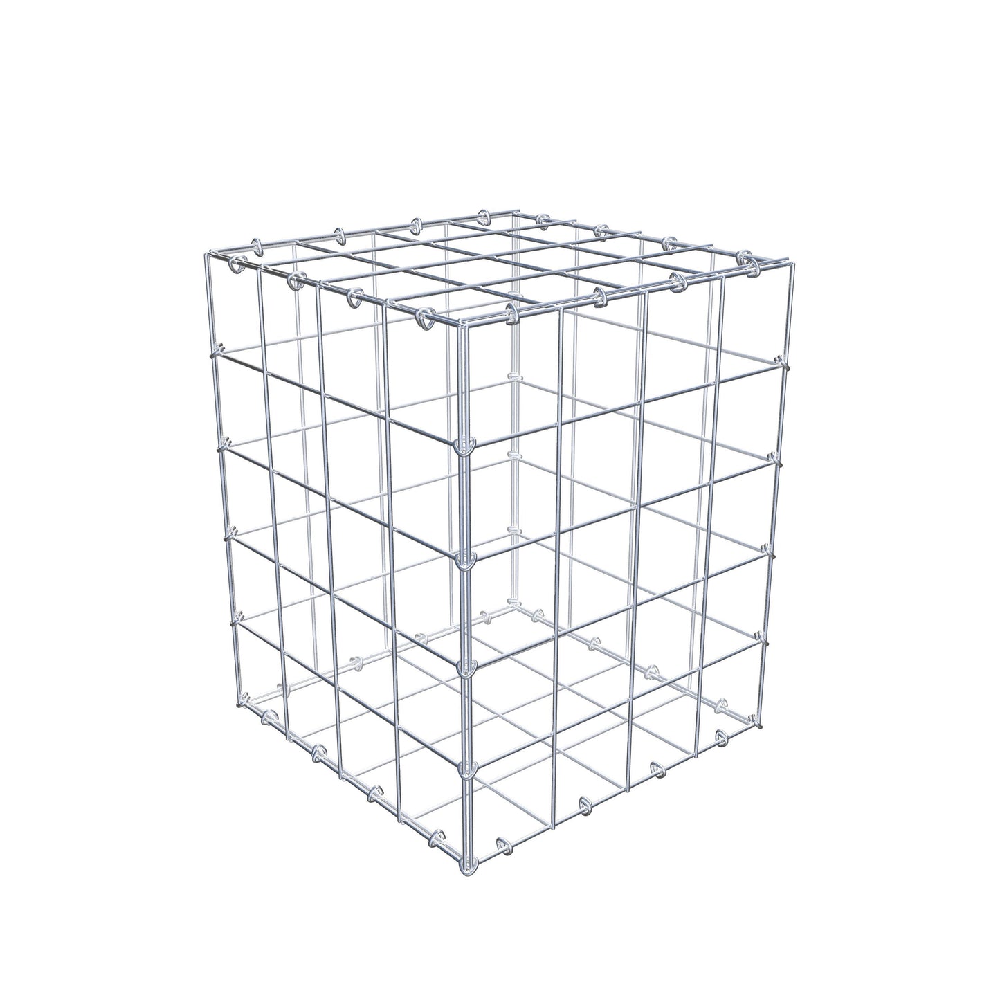 Gabion 50 cm x 40 cm x 40 cm (L x H x P), mailles 10 cm x 10 cm, anneau en C