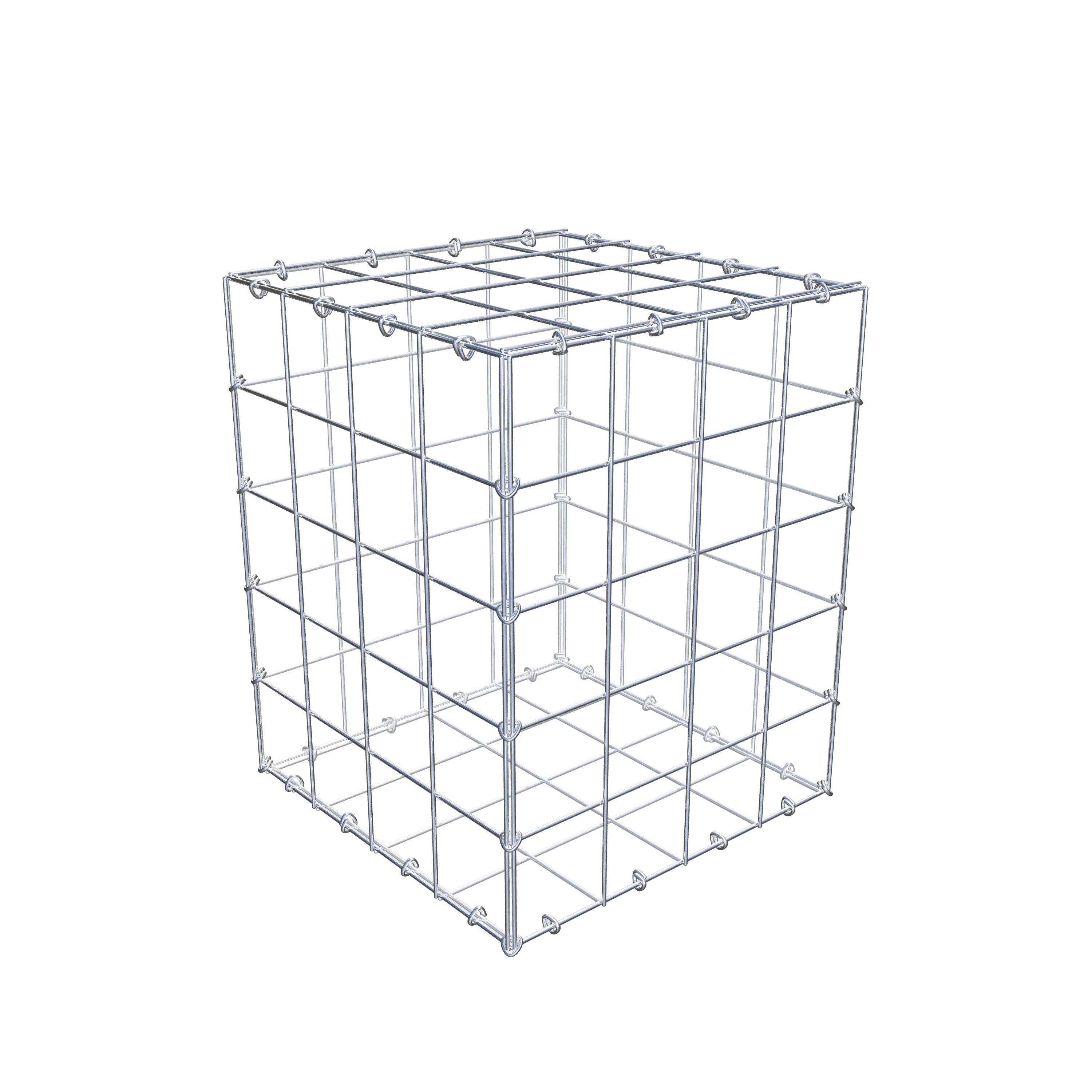 Gabion 50 cm x 40 cm x 40 cm (L x H x P), maille 10 cm x 10 cm, anneau en C